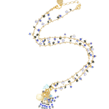 Collier agrémenté de perles bleues Gas St Tropez