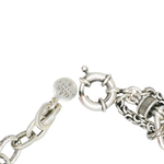 Bracelet argent assemblé de différentes chaînes, marque Gas St Tropez
