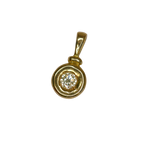Pendentif or jaune avec un diamant