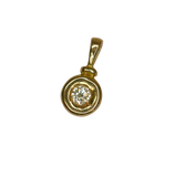Pendentif or jaune avec un diamant