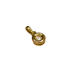 Pendentif or jaune avec un diamant