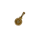 Pendentif or jaune avec un diamant