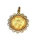 Pendentif avec pièce 20 francs coq Marianne 1912