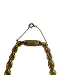 Collier or jaune 750 torsadé