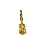 Pendentif or jaune violoncelle
