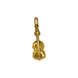 Pendentif or jaune violoncelle