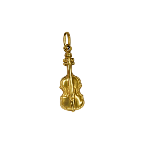 Pendentif or jaune violoncelle