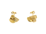 Boucles d'oreille trois ors 18 carats