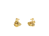 Boucles d'oreille trois ors 18 carats
