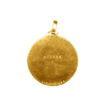 Médaillon or jaune signes du zodiac