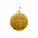 Médaillon or jaune signes du zodiac