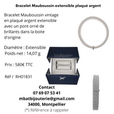 Bracelet Mauboussin extensible plaqué argent