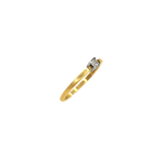 Bague or jaune 18k avec un diamant