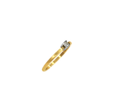 Bague or jaune 18k avec un diamant