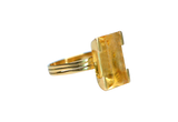Bague or 18k avec une citrine