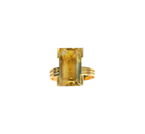 Bague or 18k avec une citrine