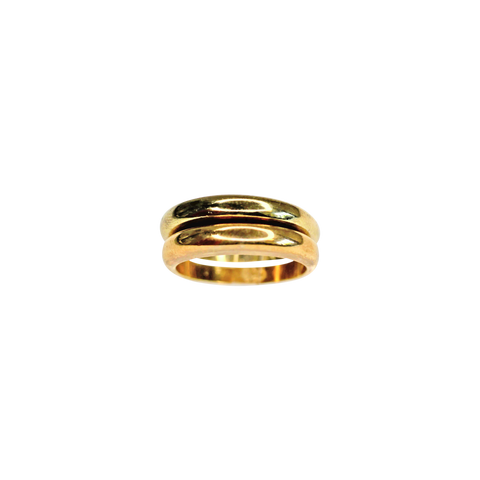 Bague 2 anneaux cuivre indépendant