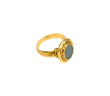 Bague or jaune avec opale