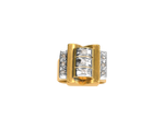 Bague or jaune art déco 3 diamants
