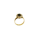 Bague or 18k et saphir