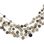 Collier avec des perles de 3 couleurs différentes