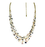 Collier avec des perles de 3 couleurs différentes