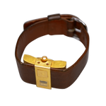 Montre LIP automatique carrée avec bracelet en cuir