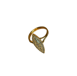 Bague marquise or 18k avec ses 31 diamants