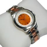 Montre LBVYR en métal avec liseret rose et cadran 36