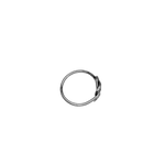 Bague en argent 925 avec nœud plat