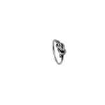 Bague en argent 925 avec nœud plat