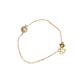 Bracelet or 18k avec une jolie perle