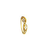Bague or 18k fine et discrète