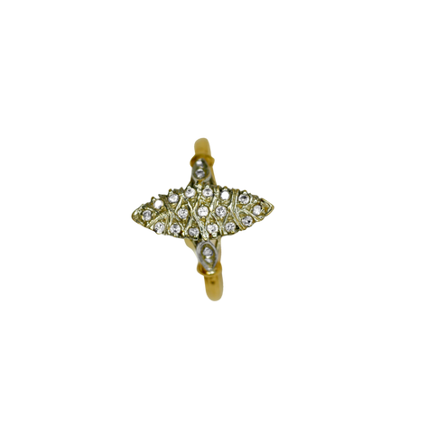 Bague or 18k style marquise