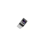 Bague argenté avec une belle pierre violette