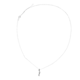Parure en or gris 750 collier et boucles d'oreille saphir